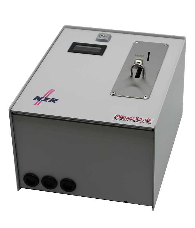 NZR ZMZ 0215 Zeit-Münz-Zähler – Elektrischer Münzzähler Mit Falschgelderkennung, Robust & Langlebig (für 1 Euro)