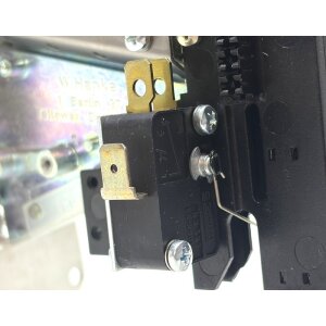 Euro mechanical coin checker, front panel 150mm x 50mm