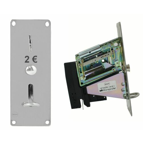 2 Euro coin acceptor, front panel 150mm x 50mm