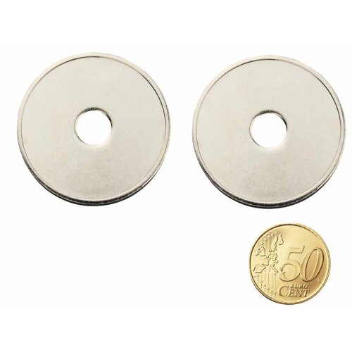 nickel plated silver coin token as 50 Cent Coin, 24,3mm x 2,3mm, 100 pieces