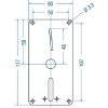 Wertmarken Münzprüfer für Typ pd25, Edelstahl Frontplatte 117mm x 60mm