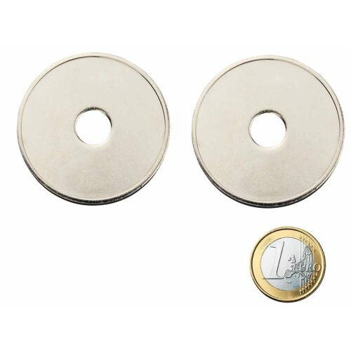 Jeton wie 1 Euro, 23mm x 2,3mm, vernickelt, VE=100