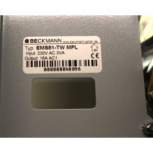 Beckmann EMS-81 MP TE - 1 Euro - B-stock from 2021, G-129