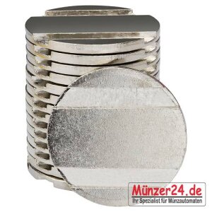 Wertmarke pd 25 (25mm x 2mm), profiliert, vernickelt, VE=100