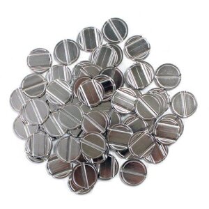 Tokens with grooves, 24mm x 2mm, 100 pieces