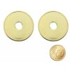 Metall Münze wie 50 Cent, Typ M24-14 (24,3 mm x 2,3 mm), gelocht, VE=100